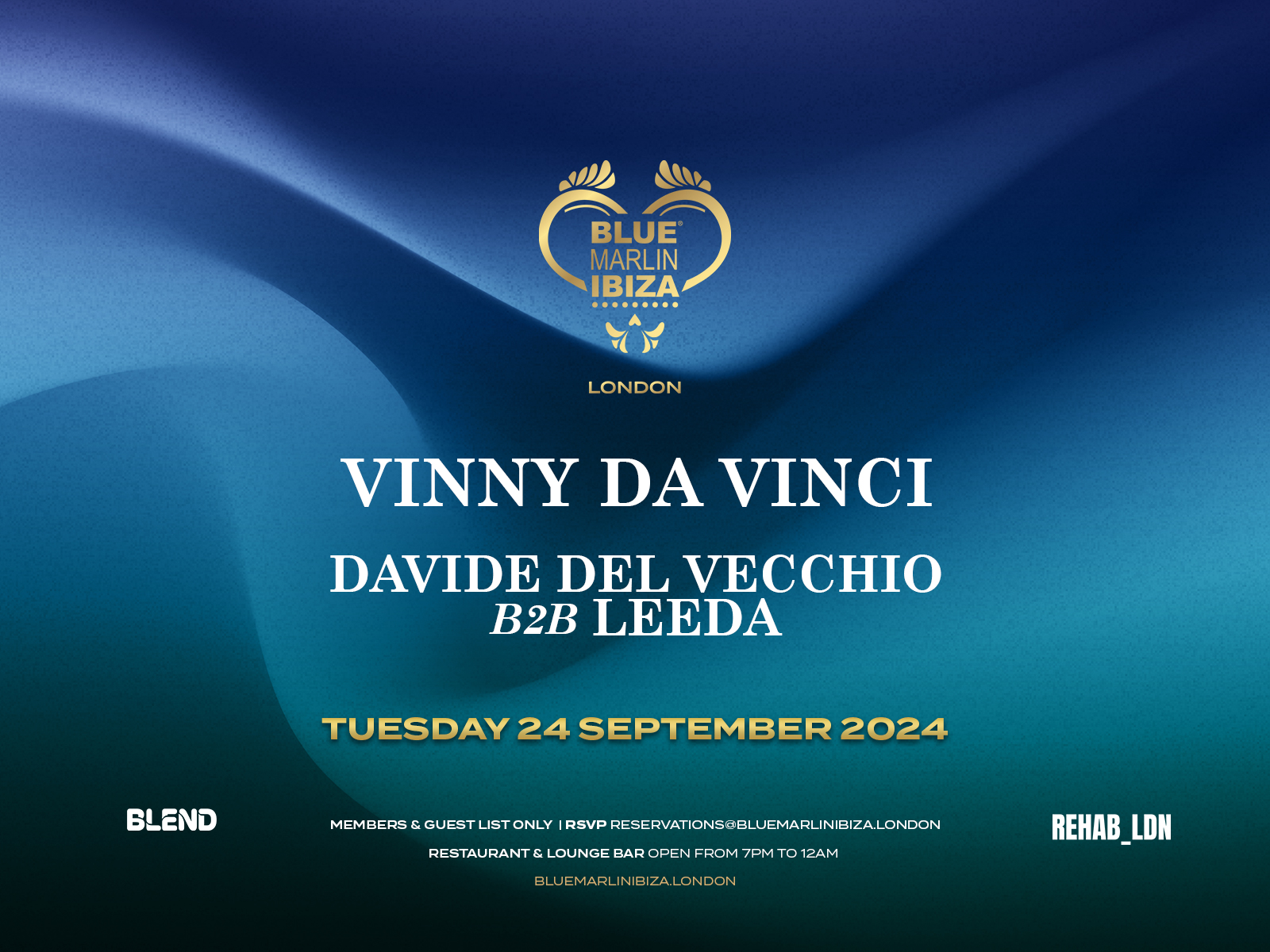 Vinny Da Vinci at Blue Marlin Ibiza London