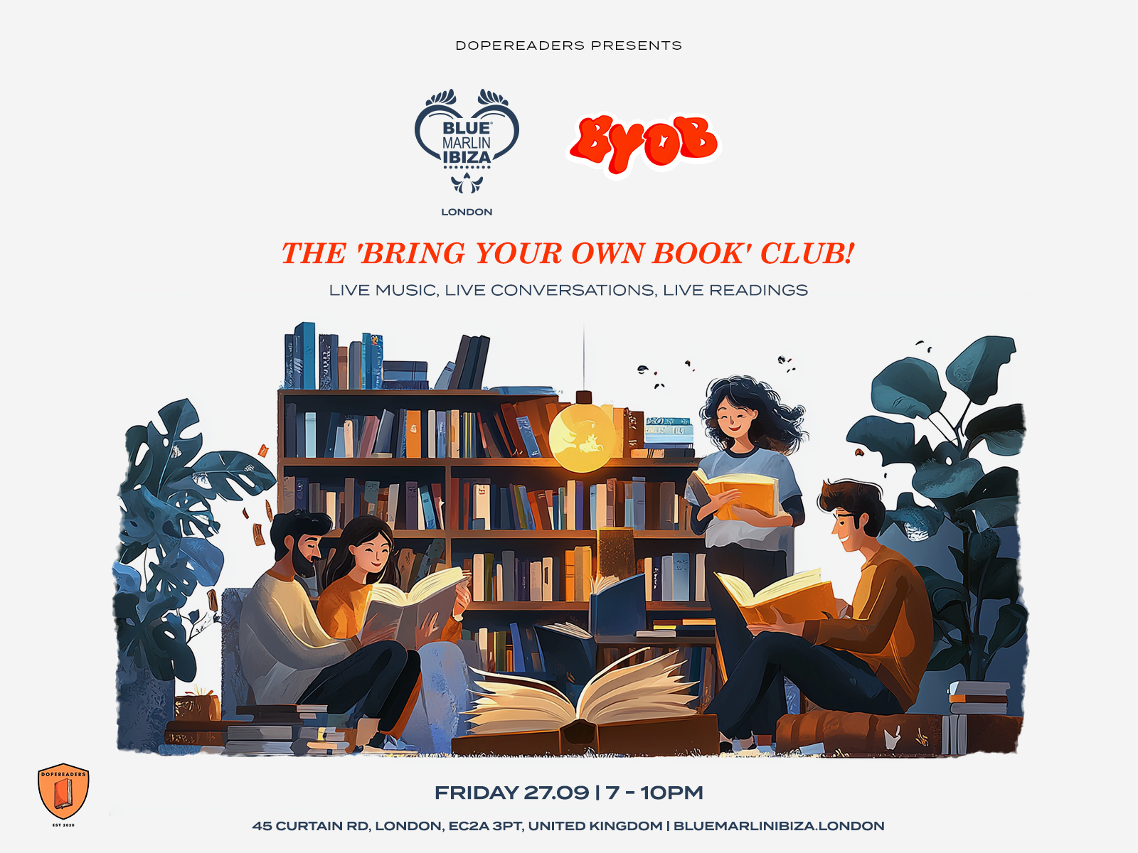 BYOB – Bring Your Own Book